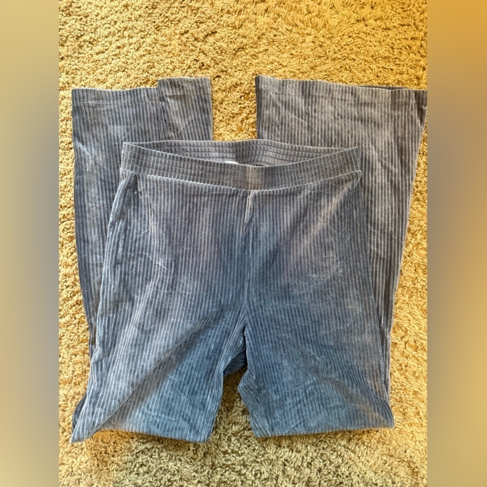 Aerie Blue Ribbed Pants - Picture 3 of 4